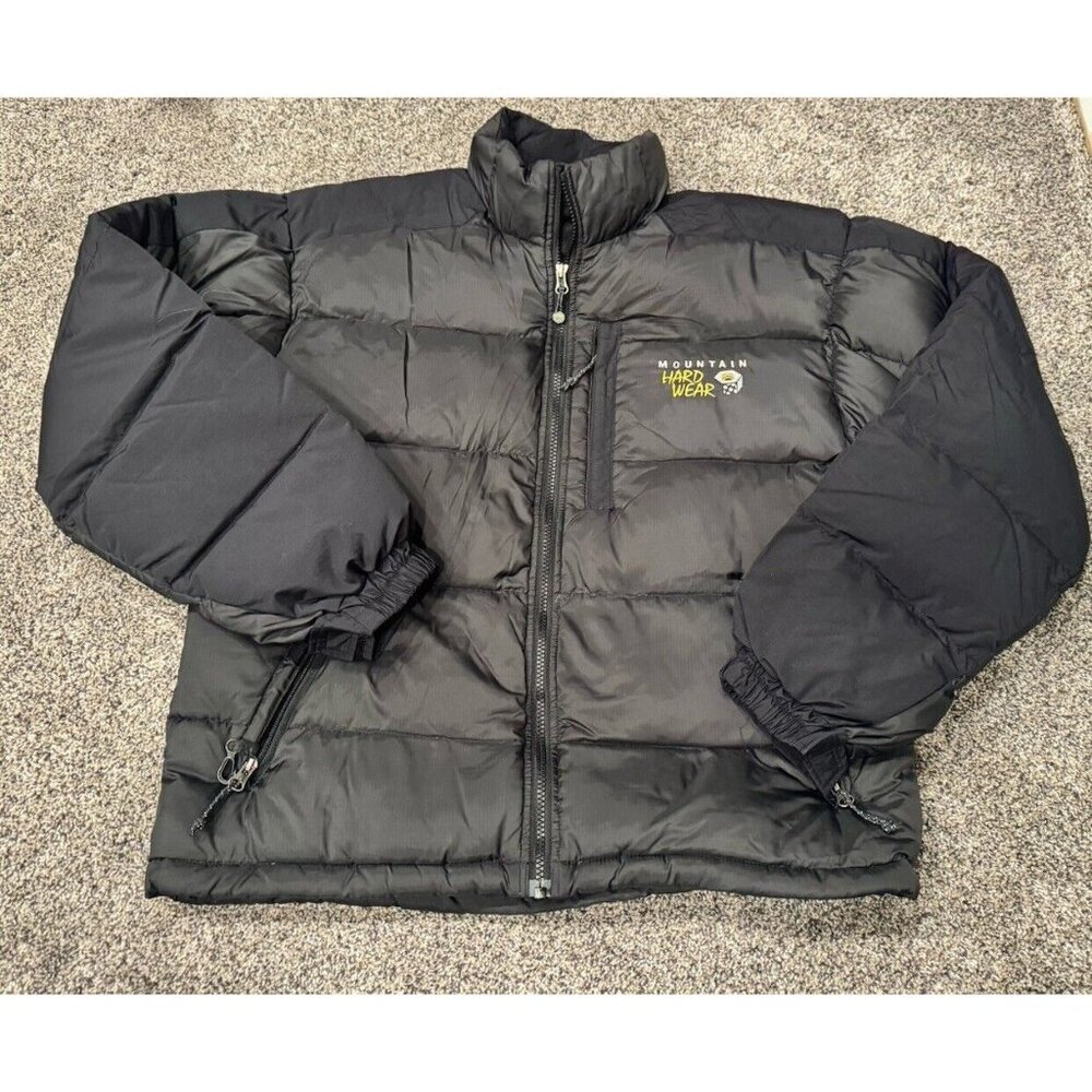 Mountain Hardwear Mens subzero Down Puffer Jacket Medium Black EUC